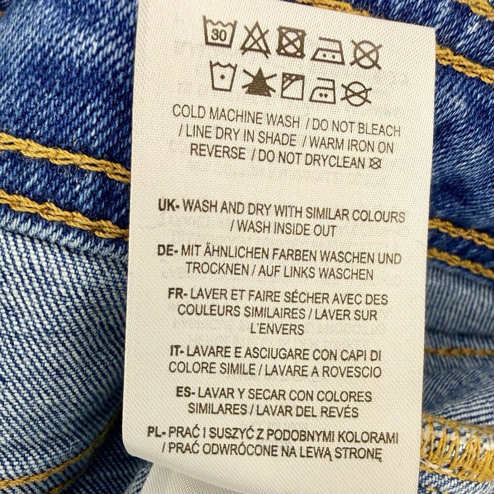 Boden Wide Leg Carpenter Pocket Jeans Medium Wash Sz 14R EUC!! - Picture 5 of 5
